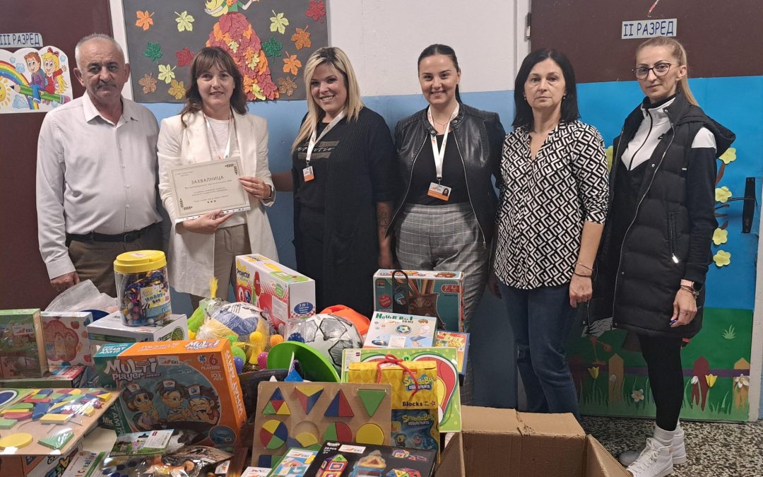 Донација спортске опреме, реквизита и дидактичког материјала