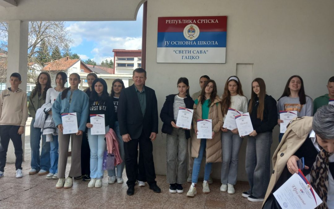 У суботу 5. априла одржано је Регионално такмичење из српског језика у Гацку.